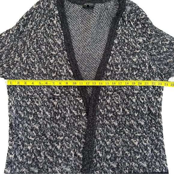 RAG & BONE / patterned oversized boyfriend cardigan / black + grey / Medium - Picture 7 of 8